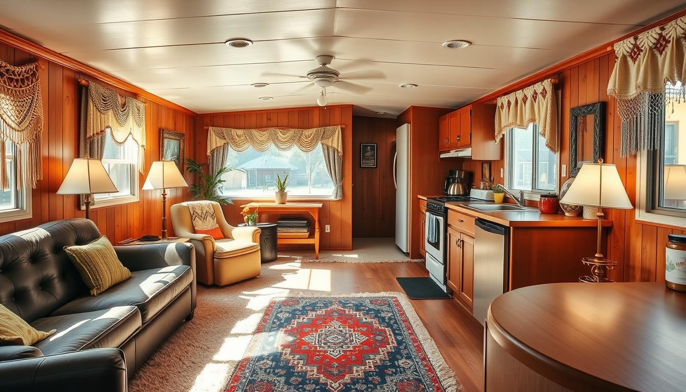 1970s mobile home interior
