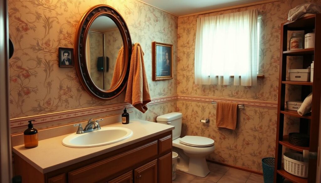 70s mobile home bathroom makeover
