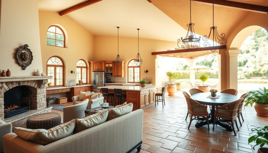 Tuscan home design layout