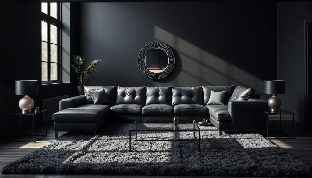 black home interiors