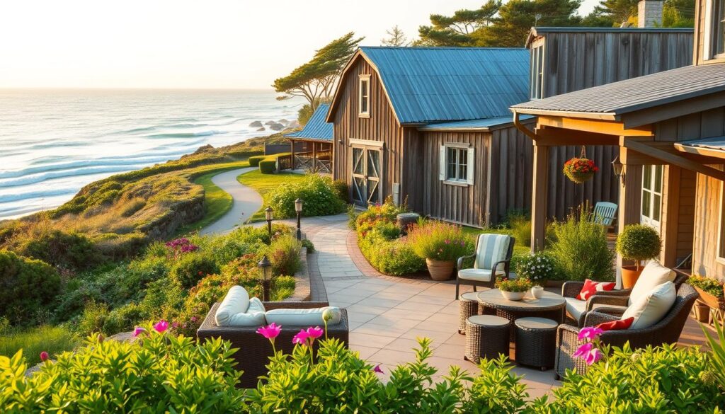 coastal farmhouse outdoor spaces