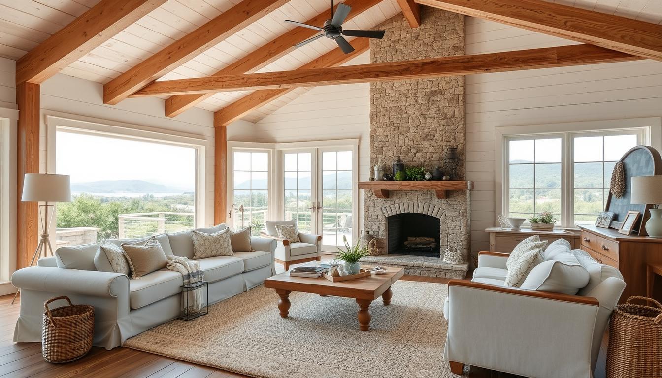 costal farmhouse home interior