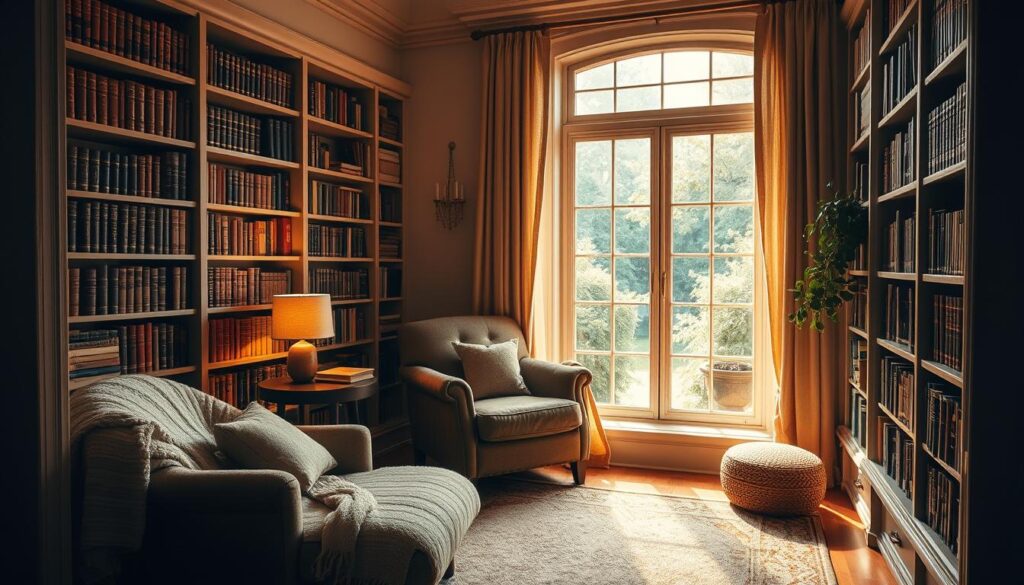 cozy reading nook design