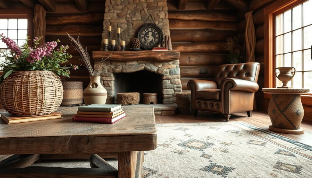 rustic decor with natural elements