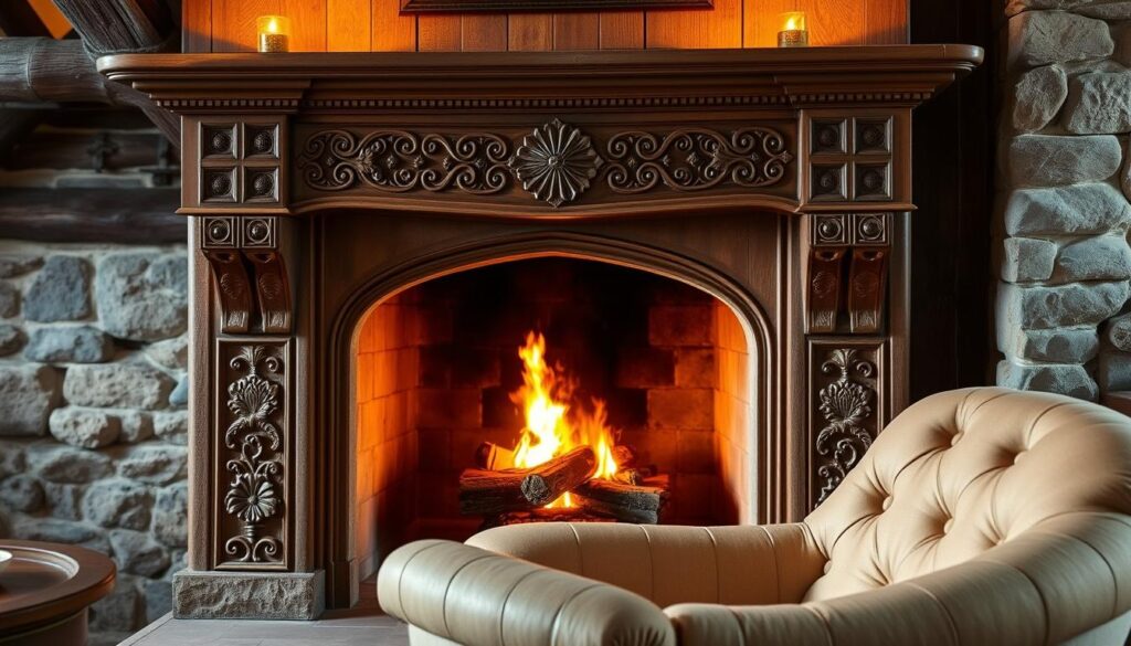 tudor fireplace design