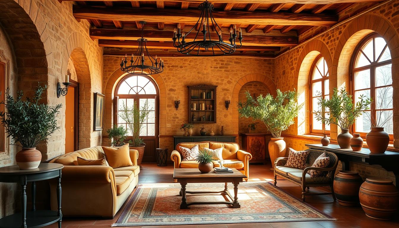 tuscan style interior homes