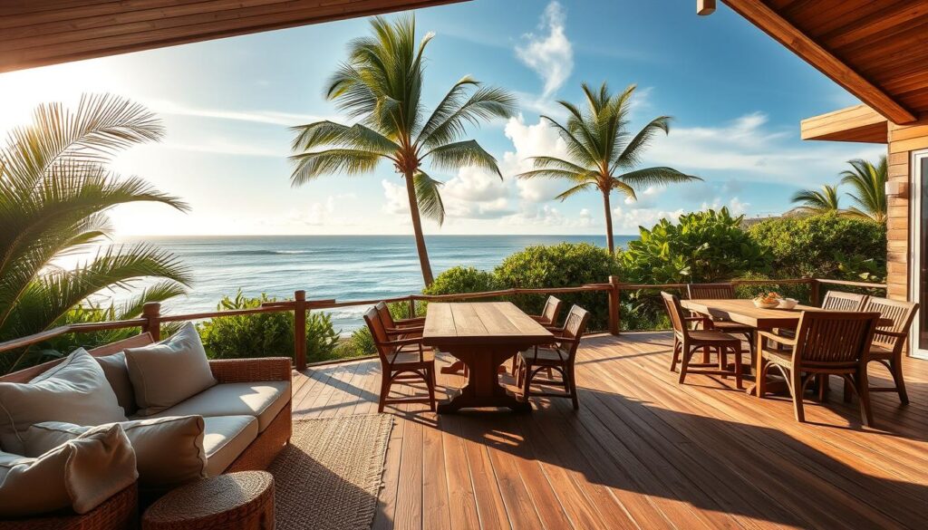 coastal outdoor living space