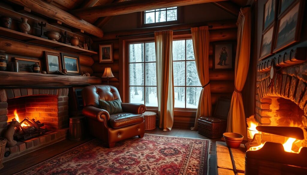 cozy cabin interior