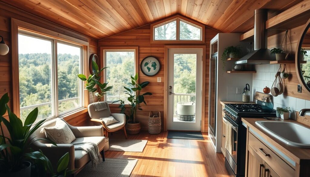 eco-friendly tiny homes interior