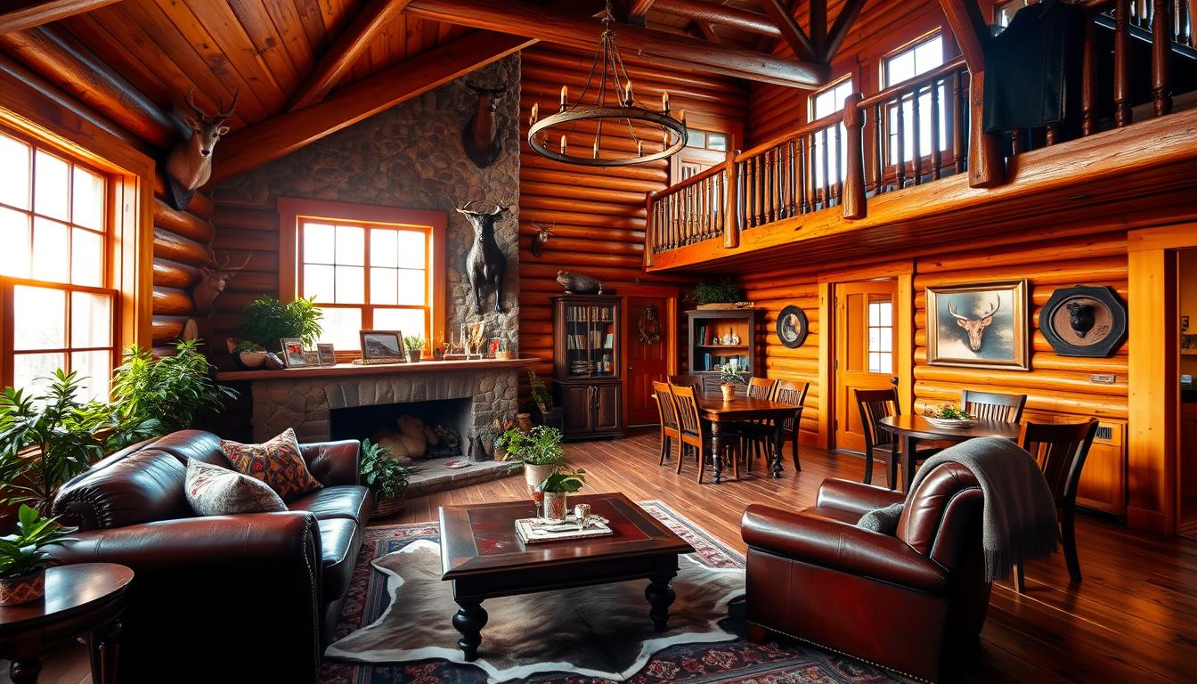 log home interiors photos