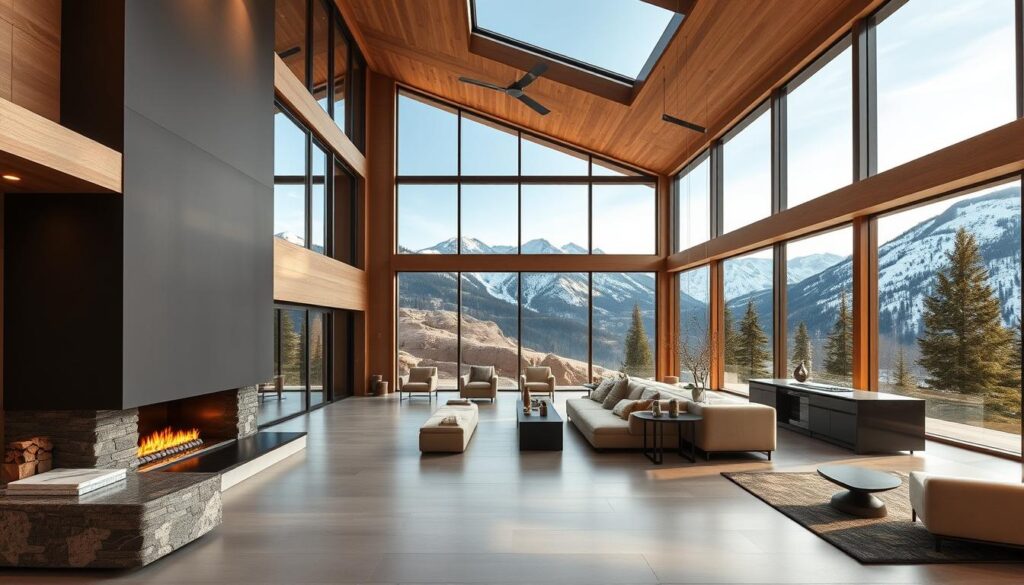 luxury mountain retreat style