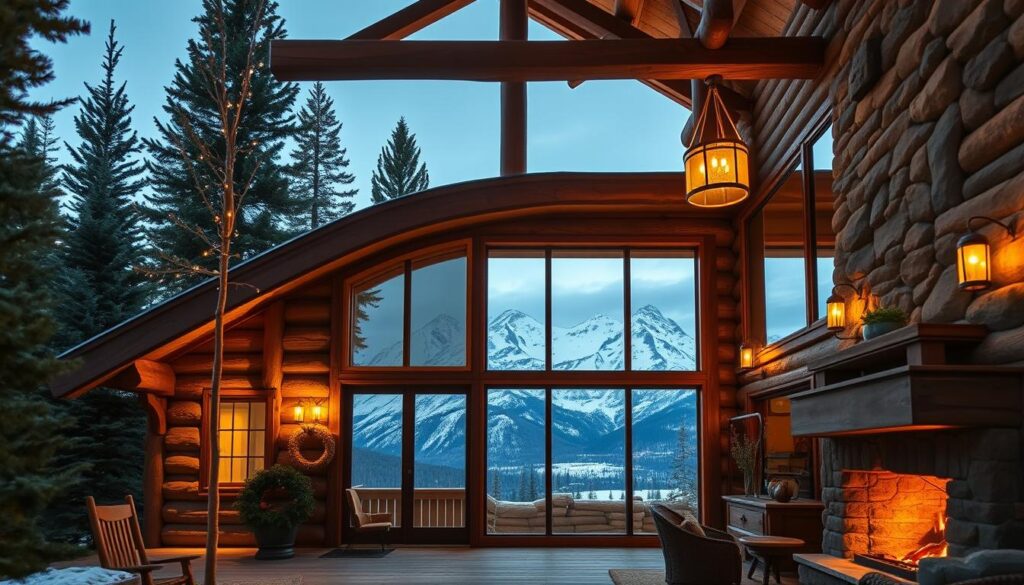 rustic mountain cabin design trends