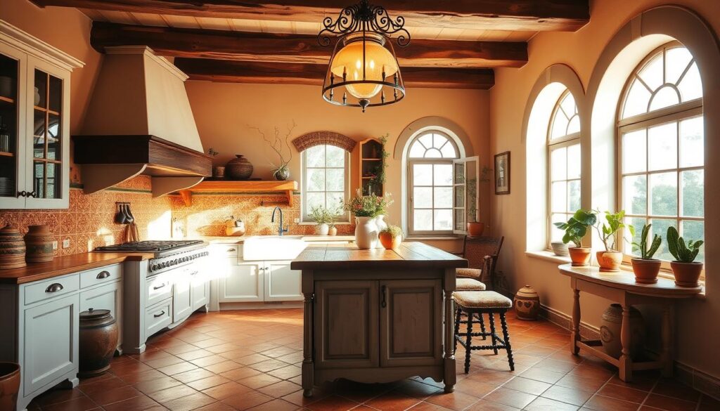 spanish revival interiors kitchen