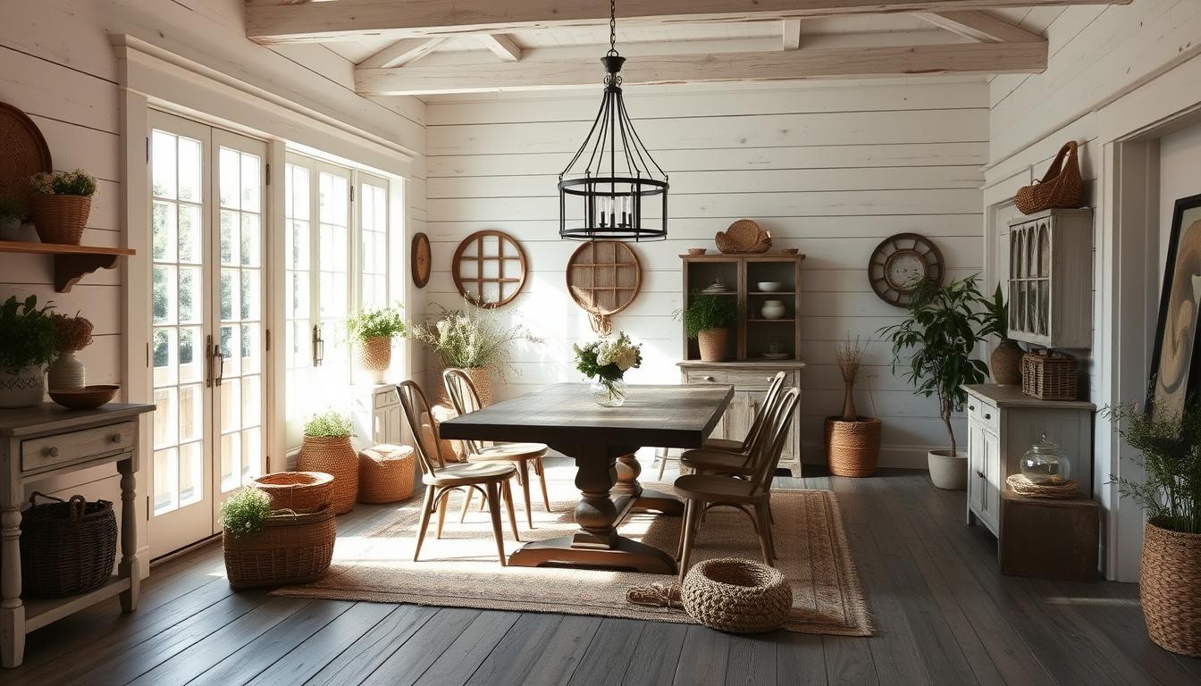 costal farmhouse home interior